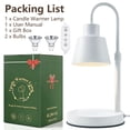 thumbnail image 6 of Fimilo Candle Warmer Lamp with Timer and Dimmer - Electric Candle Lamp Warmer with 2 Bulbs for Jar Candles - Present for Mom Mother's Day Christmas Home Decor, 6 of 10