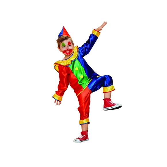 Northlight Blue and Red Clown Suit Boy Child Halloween Costume - Medium