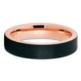 thumbnail image 2 of Black Tungsten Wedding Ring,Rose Gold Tungsten Ring,5mm Wedding Ring,Tungsten Carbide Ring,Comfort Fit Ring, 2 of 4
