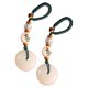 thumbnail image 1 of Chinese Car Hanging Keychain Pendant Good Luck Charm Round Shape Glass Material Daily Use 2Set, 1 of 4