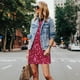 thumbnail image 4 of Fotbe Pink Glitter Vestido de Verano sin Mangas para Mujer – Vestido Midi Línea A, Estilo Camiseta Floral, Vestido Playero Casual y Fluido, 4 of 7