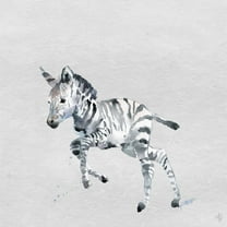 Marmont Hill Running Zebra II Canvas Wall Art