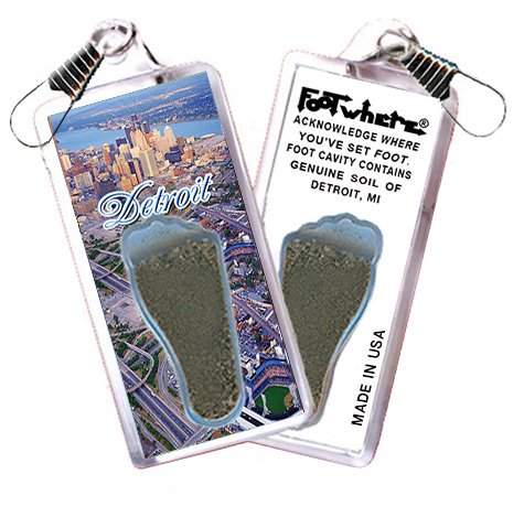 Detroit FootWhere Souvenir Lanyards.(DET300 - Assorted) 6 Piece Set
