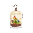 thumbnail image 2 of BRIGHTFUFU Jaula de pájaros con sonido de inducción activado por voz para niños. Pájaros que cantan y revolotean. Sonidos y movimientos realistas para niños pequeños y niños., 2 of 7