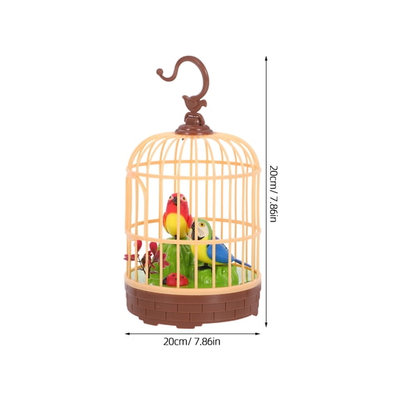 HOOWIFFY e Activated Talking Parrot Toy Realistic Birdcage Toy for Interactive Play Multi 1Pcs