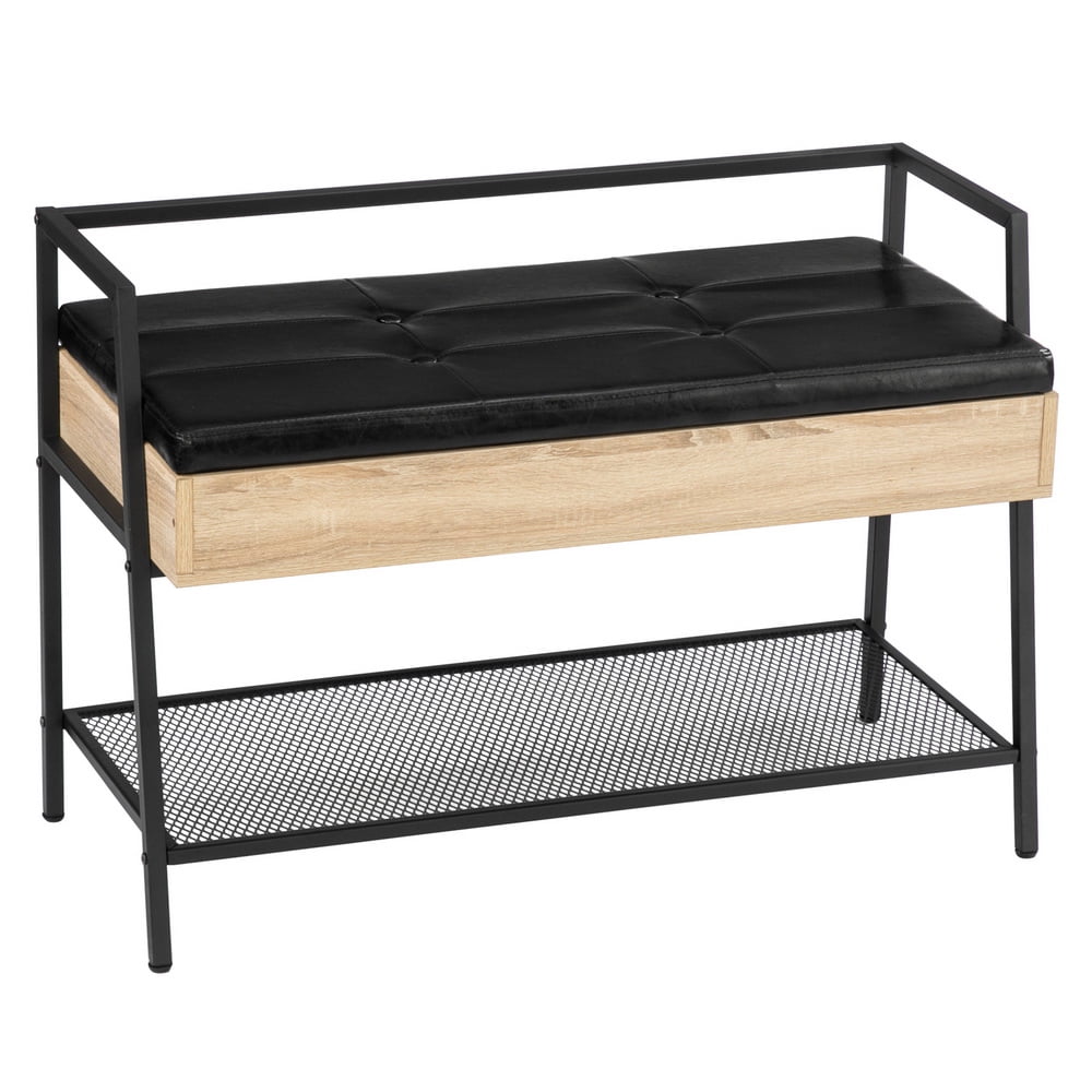 Private Jungle Shoe Rack, Shoe Bench with Storage and Armrest for Entryway Hallway, Industrial Industrial Shoe Stool for Home Office, White Oak Private Jungle Shoe Rack, Shoe Bench with Storage and Armrest for Entryway Hallway, Industrial Industrial Shoe Stool for Home Office, White Oak