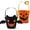 2PCS Felt Pumpkin Buckets(Black and Orange), variant on Joyfy 6PCS Halloween Trick or Treat Pumpkin Bucket, Jack O Lantern Candy Basket and Buckets, Orange Halloween Pails with Handle for Kids Halloween Party Favor Supplies