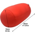 thumbnail image 4 of Traversin en Microbilles Squishy, Oreiller Orthopédique Rond Cylindrique de Soutien pour le Cou en Rouleau avec Mousse Mémoire pour Réduire les Maux de Dos - Rouge - 7 Pouces x 12 Pouces, 4 of 18