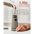 thumbnail image 6 of Tomeem Salt & Pepper Shakers/Mills Stainless Steel with Storage Base Electric Sea Salt and Black Peppercorn Mill Set with Adjustable Coarseness, Dark Grey, 6 of 9