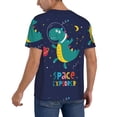 thumbnail image 2 of Uemuo Dinosau Space Explorer Print Mens Polo Shirts Baseball T-shirt Performance Short Sleeve Golf Shirt Moisture Wicking Athletic Casual Collared T-Shirt-3X-Large, 2 of 7