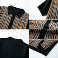thumbnail image 6 of Generic Mens Knit Polo Shirts Vintage Casual Short Sleeve Shirt Golf Button Down Old Money Sweater, 6 of 6