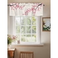thumbnail image 2 of Country Cherry Blossoms Valances for Windows, Rod Pocket Kitchen Valance Curtains - Soft & Washable Small Window Treatment for Living Room,&nbsp;Bathroom, Pink Flower , 42x12 Inch, 1 Panel, 2 of 9