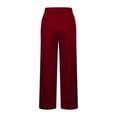 thumbnail image 5 of Mifsaly Plus Size Yoga Pants Women Wide Leg High Waist Bootcut Stretchy Pant Slit Hem Comfortable Office Workout Lounge Slacks, 5 of 5