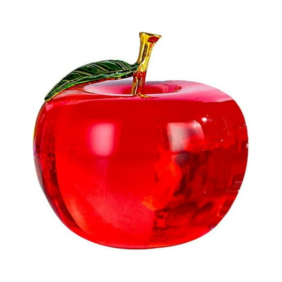 Red Crystal Fake Fruit Figurine Ornaments Wedding Home Decoration Gift Souvenir