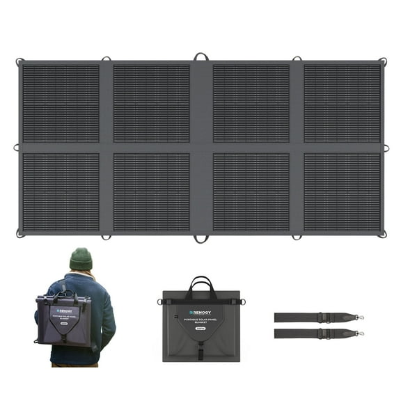 Renogy 200W Solar Panel Blanket 16BB N-type, 25% High Efficieny for Power Station Off Grid, Lightweight Ultra-Thin Only 4 kgs/8.82 lbs