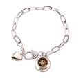 thumbnail image 1 of Pulsera de cadena de corazón Unbranded Tradicional de Singapur 7,5 pulgadas, 1 of 3