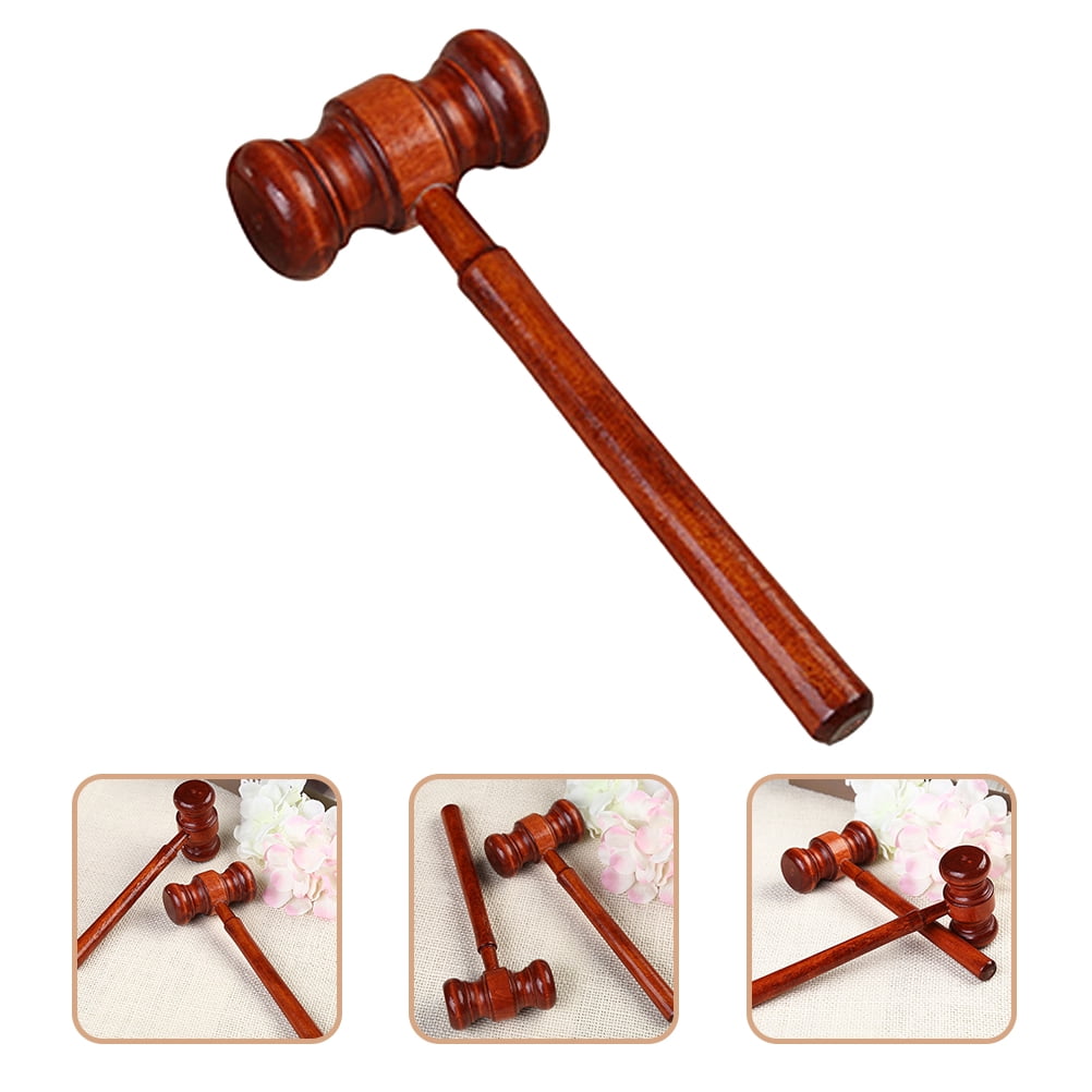 Wood Judge Hammer Judge Gavel Court Hammer Auction Gavel Kids Cosplay Hammer Toy