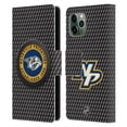 thumbnail image 1 of Head Case Designs Officially Licensed NHL Nashville Predators Puck Texture Leather Book Wallet Case Cover Compatible with Apple iPhone 11 Pro, 1 of 6