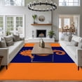 thumbnail image 4 of Seahorse Washable Living Room Rugs 6'x9', Summer Beach Low Pile Throw Large Area Rug Non-Slip Sturdy Edge Binding Carpet for Dining Room Kitchen Office, 4 of 9