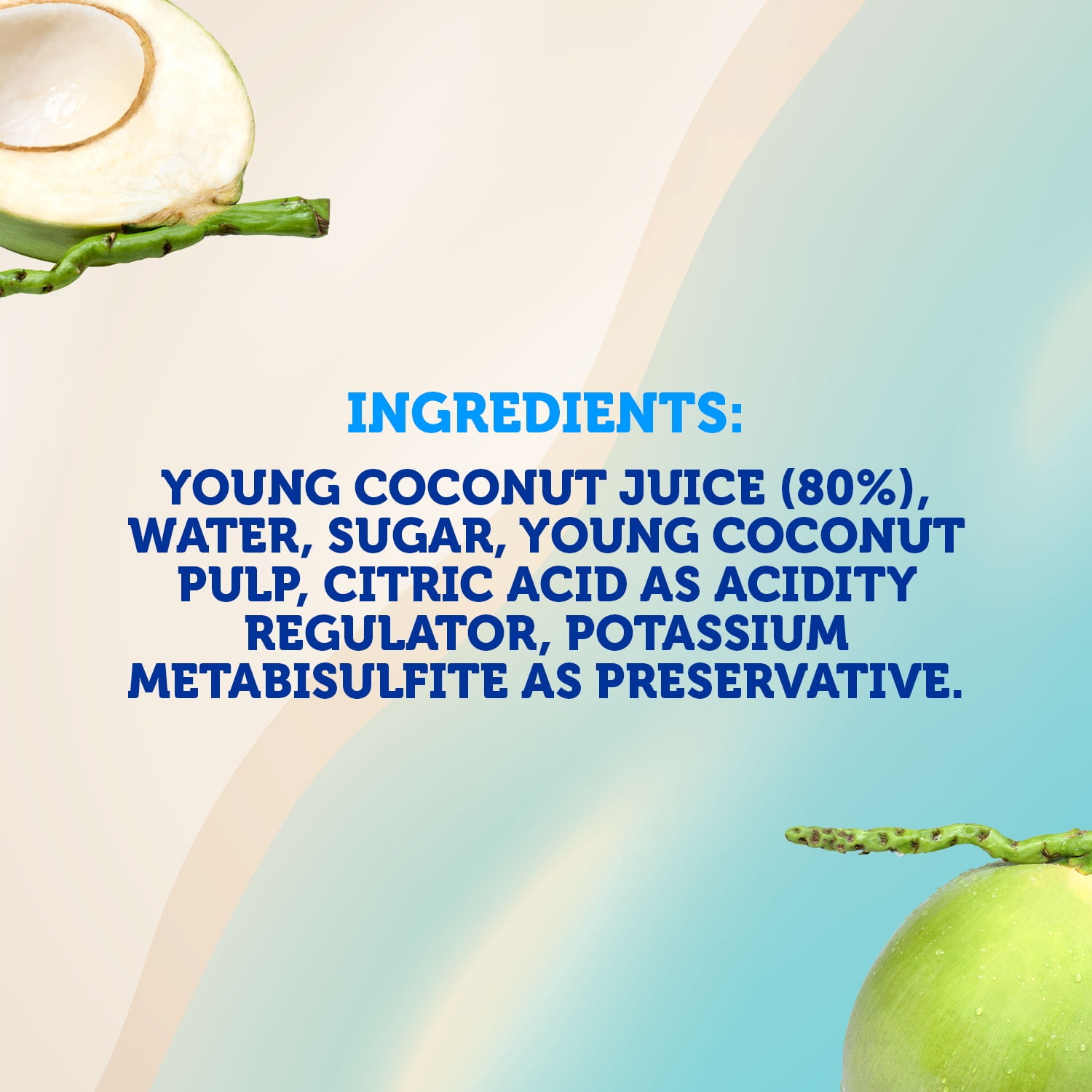 GOYA Coconut Water with Pulp, 17.6 fl oz Can, Tropical Beverage