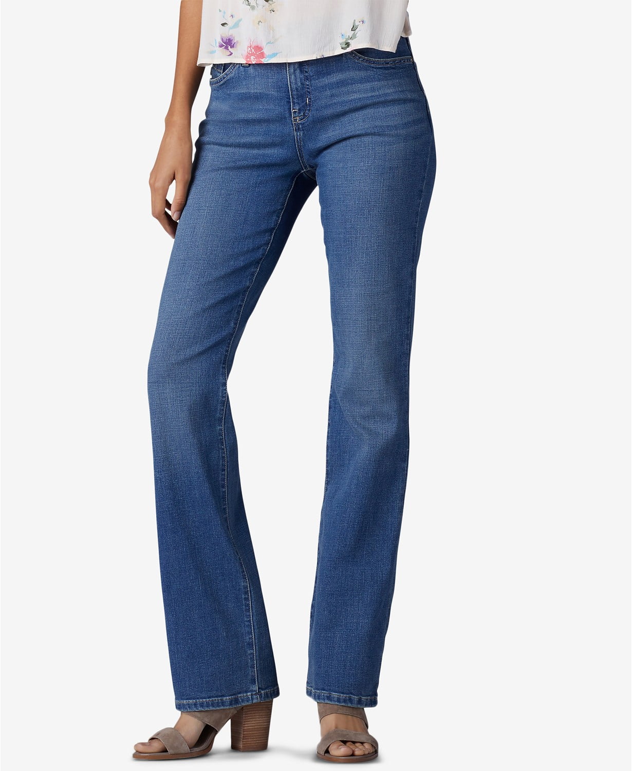 lee modern fit curvy bootcut jeans
