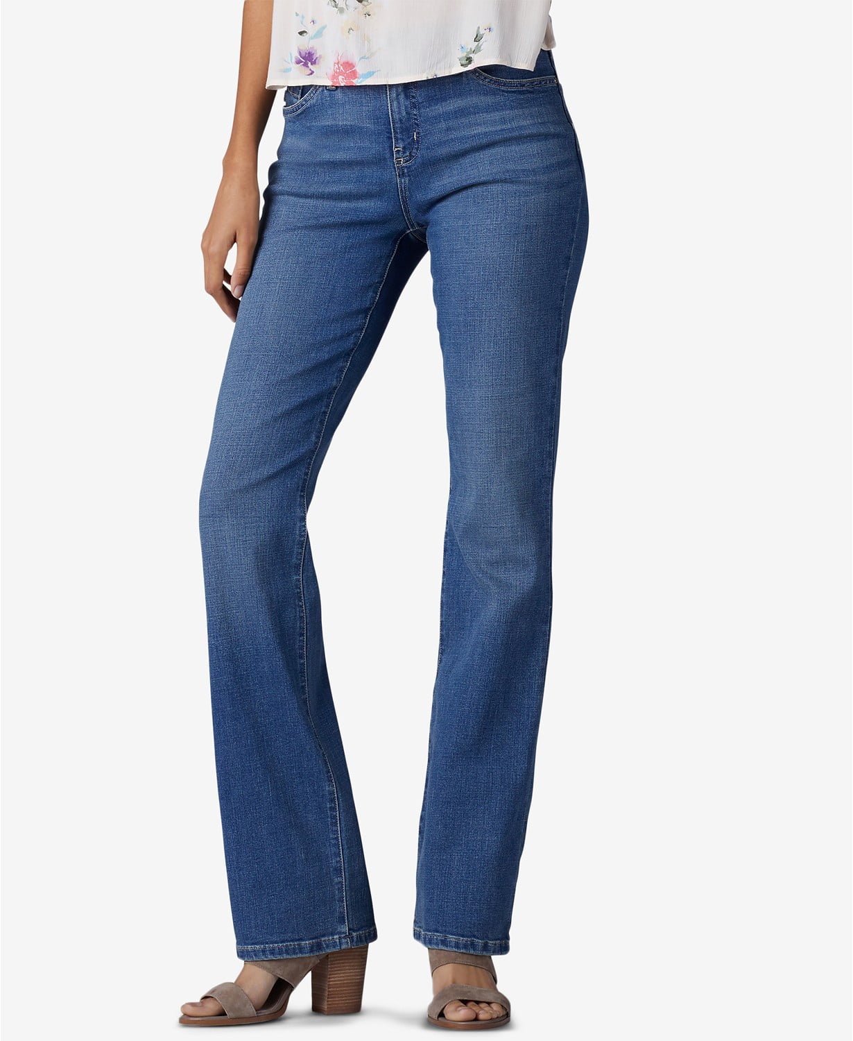 lee modern curvy bootcut jeans