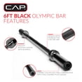 thumbnail image 4 of CAP Barbell Olympic Weight Bar, 6 Ft., 4 of 8