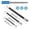 Black, variant on Flexible Socket Extension Bar Set, 1/4 3/8 1/2 Drive Wrench Extension Rod, Spring Steel 360 Degree Bendable Ratchet Adapter for Automotive Repair, Garage Workshop, and Home Maintenance