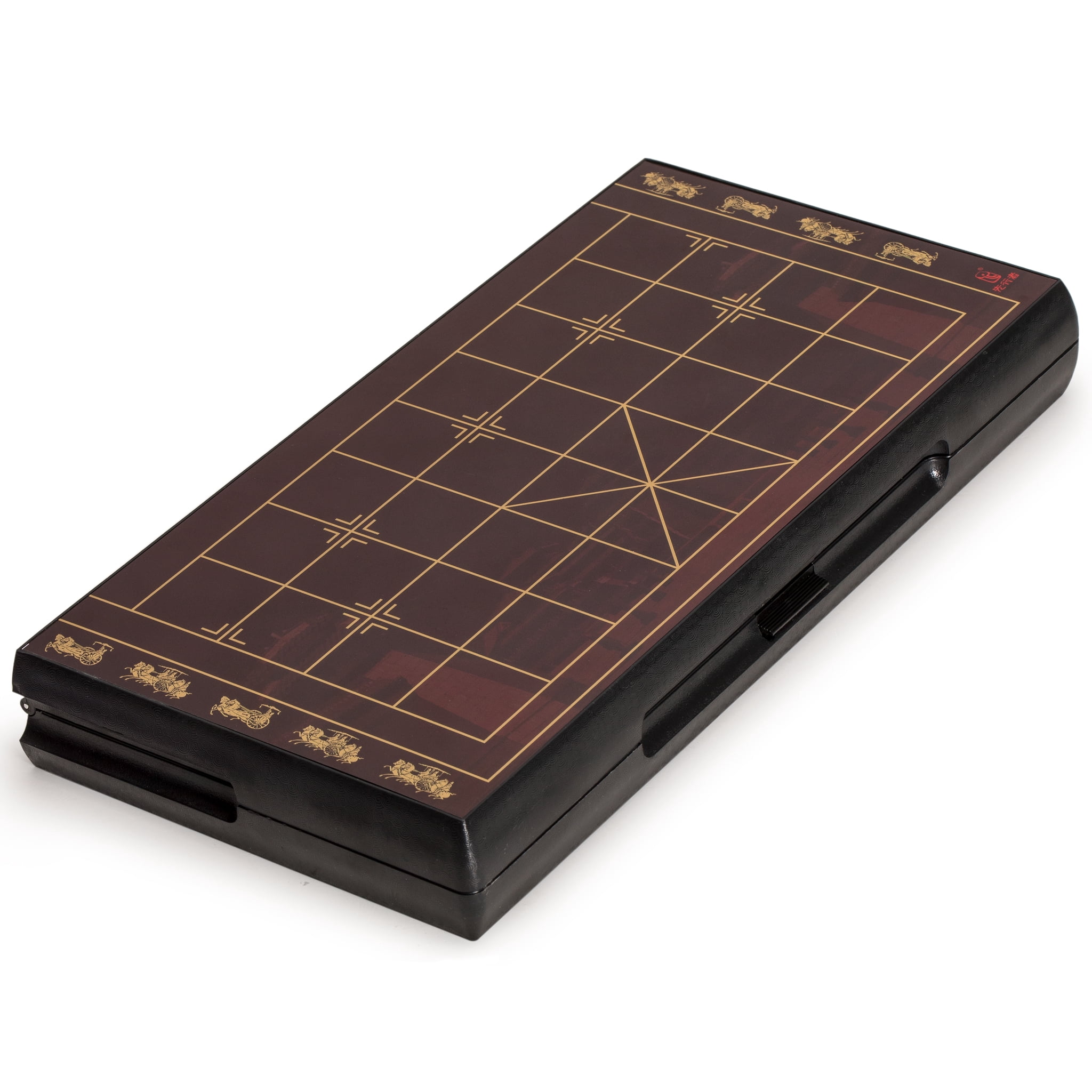 Chinese Chess (Xiangqi) Magnetic Travel Board Game Set (12.8-Inch) with Jade-Colored Playing Pieces