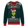 thumbnail image 2 of Dr. Seuss - The Grinch - Merry Grinchmas - Suéter navideño divertido y feo unisex para adultos para hombres y mujeres - Ideas de regalos navideños, 2 of 4