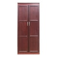 thumbnail image 1 of Pemberly Row Armoire Garde-Robe de 6 Pi de Hauteur 72"H X 30"L en Cerisier, 1 of 8