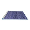 thumbnail image 2 of Ahgly Company Machine Washable Indoor Rectangle Abstract Blue Contemporary Area Rugs, 2' x 4', 2 of 4
