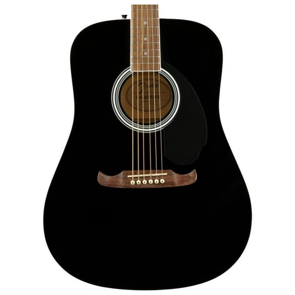 Fender FA-125 Dreadnought Acoustic Guitar, with 2-Year Warranty, Black, with Gig Bag