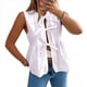 thumbnail image 2 of Chaleco de Verano con Lazo Frontal para Mujer, Sin Mangas, Elegante, para Trabajo de Negocios M, 2 of 6