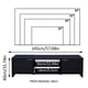 thumbnail image 3 of Mueble Mesa Para Tv Rack Madesa 2 Puertas Hasta 65 Negro 1, 3 of 8