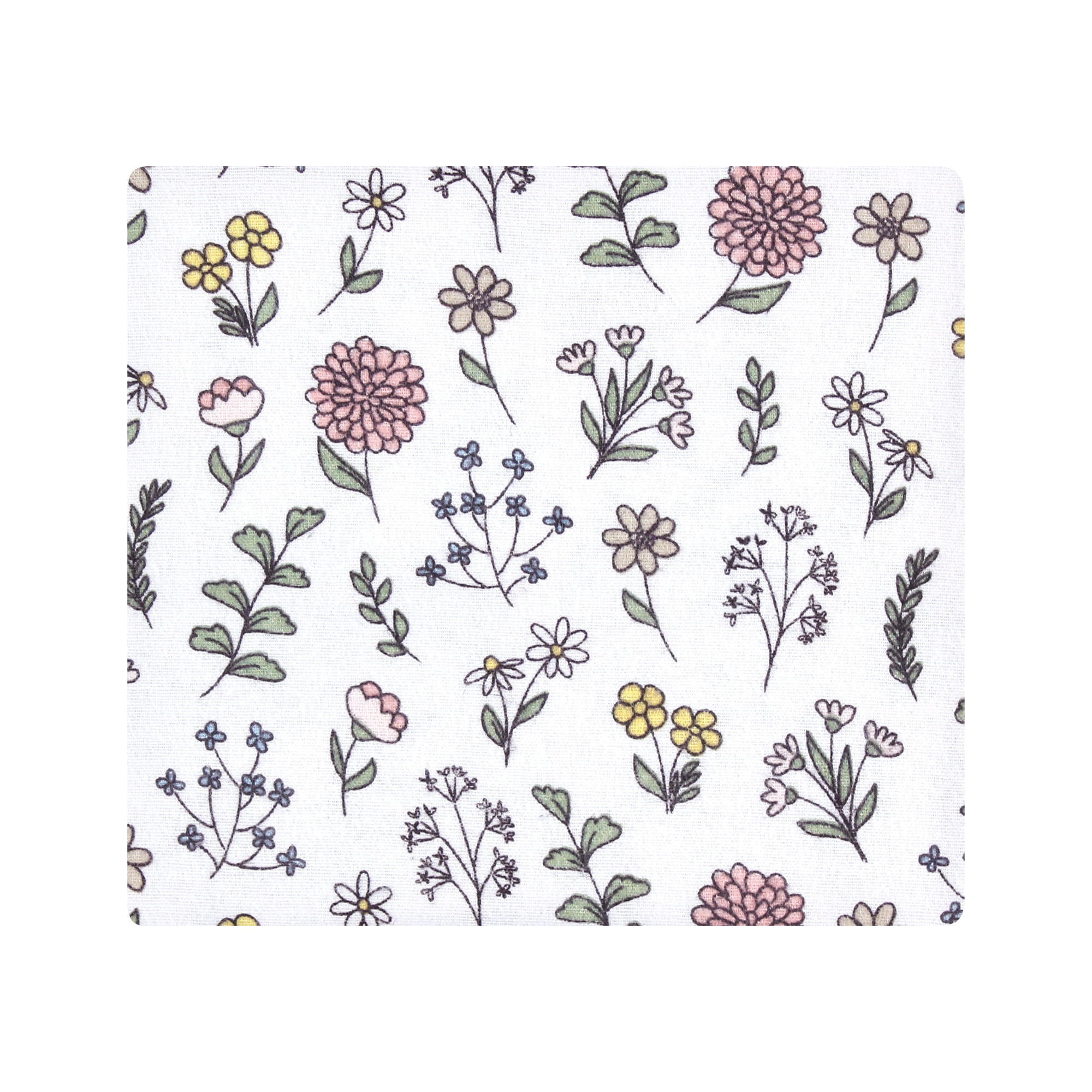 Little Treasure Hudson Baby Girls Cotton Poly Flannel Receiving Blankets Multipack, Pink Dandelion Wish, 30x30 inches