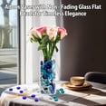 thumbnail image 4 of Glass Beads for Vases Topboutique Mixed Blue Decorative Gems Flat Glass Marbles Aquarium Decor Rocks Floral Stones for Vase Filler Flower Candle Crafts Centerpieces Wedding Decoration 0.66lb/300g, 4 of 7