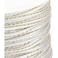 thumbnail image 3 of Metallic Stain Beads String Cords Nylon Mouse Tail Cord White 1.5mm Mixed Color, 3 of 3