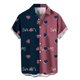 thumbnail image 3 of Camisa casual de moda para hombre con estampado 3D de patrón de amor y solapa estilo hawaiano, manga corta, ropa de playa transpirable, 3 of 5