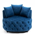 thumbnail image 2 of Blue Modern Accent Chair with Velvet / Match Living Room Style, 2 of 6