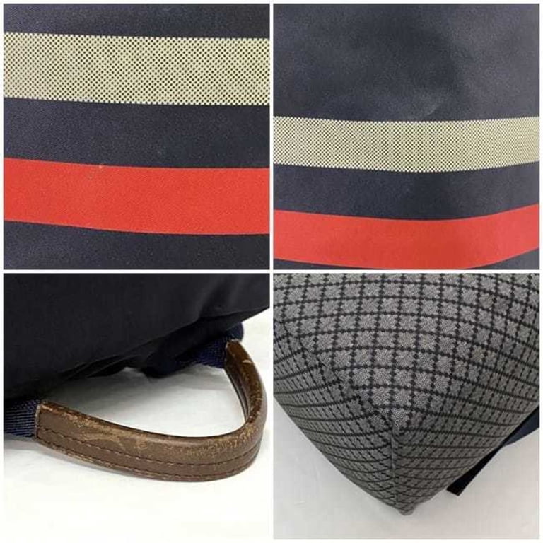 Pre-Owned Gucci Backpack ec-22563 Navy Grey Diamante 268111  display picture 1