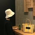 thumbnail image 7 of Women's Anti-UV Foldable Cotton Bucket Hat for Summer Beach Vacation Travel, 7 of 7