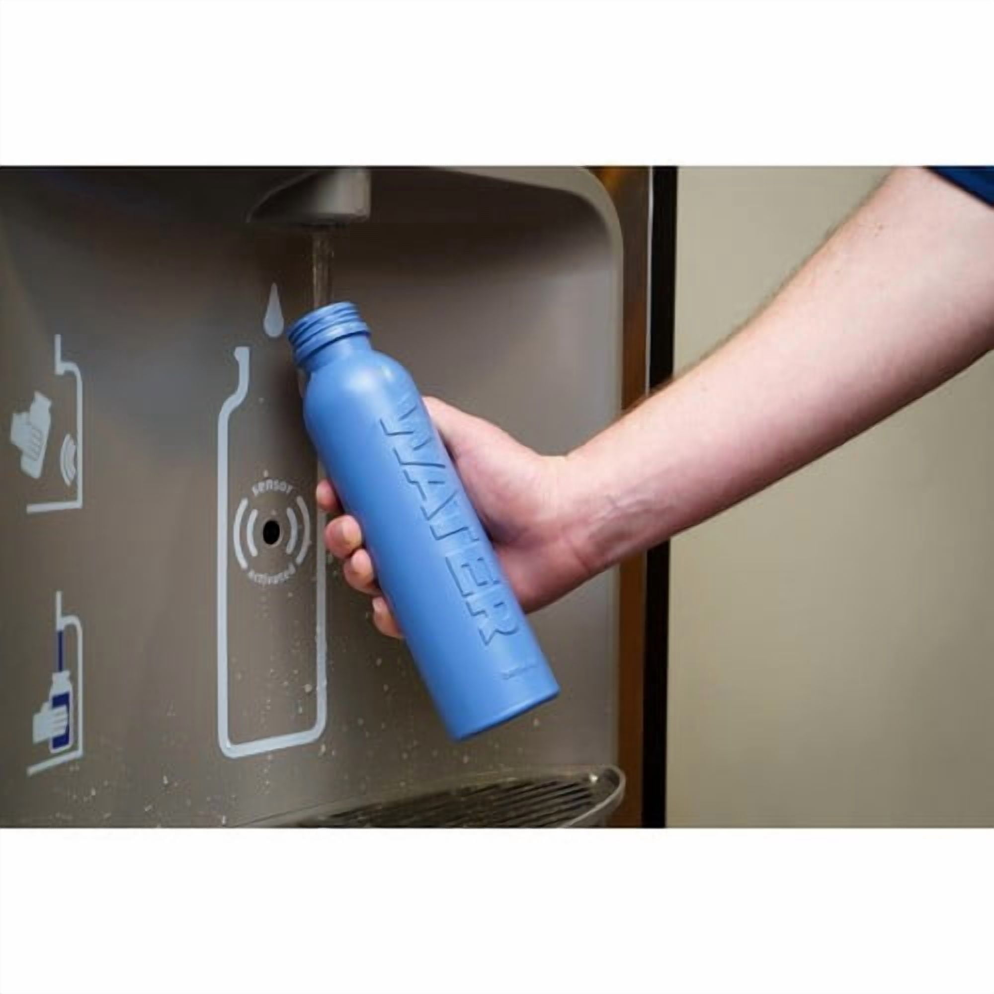 Bottle Up Still Water Stone Blue 500ml, British Import (Pack of 6)