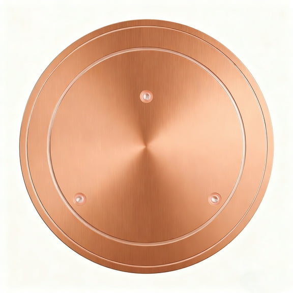 99.9% Pure Copper Bird Bath Purification Disk, 0.6mm Thickness Triple-Point Support Design for Clean Water, Fits All Outdoor Bird Bath Bowls, Year-Round Algae Prevention, Brown