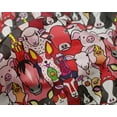 thumbnail image 5 of oneOone Silk Tabby Red Fabric Horse Quilting Supplies Print Sewing Fabric By The Yard 42 Inch Wide, 5 of 5