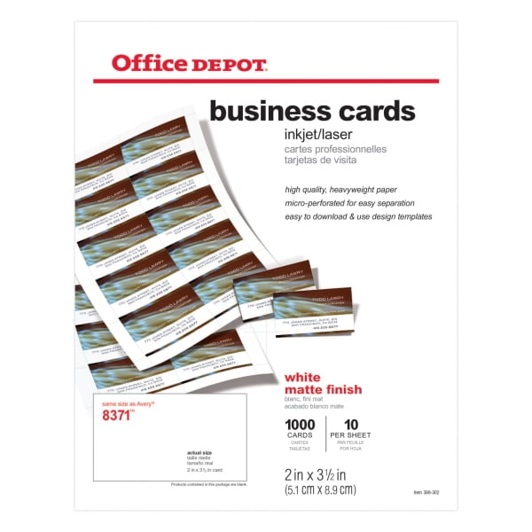 office depot business cards        <h3 class=
