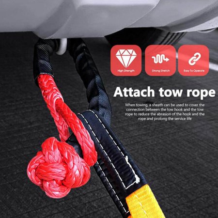 Soft Shackle Recovery Gear Winch Down Pull Rope Off-Road ROPE Light ...