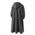 thumbnail image 4 of Fgnfyis Trench Coat Men Long Overcoat Classic British Style Autumn Winter Warm Anorak Outerwear Wool Blend for Gentlemen Mens Jackets Dark Gray XXXL, 4 of 4