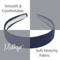 thumbnail image 3 of Motique Accessories 1 inch Fabric Covered Headband (Navy), 3 of 3