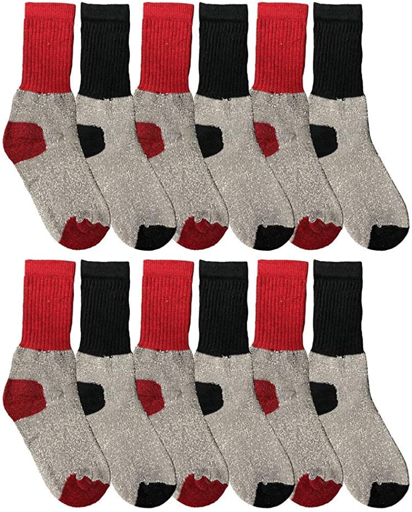 Ladies Winter Super Warm Thick Thermal Socks 3 Pairs Black Size 4-7 